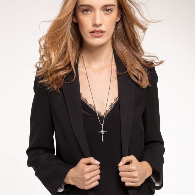 Sterling Silver Black Cross Pendant PE886 - 643 - 11Thomas Sabo Sterling SilverPE886 - 643 - 11