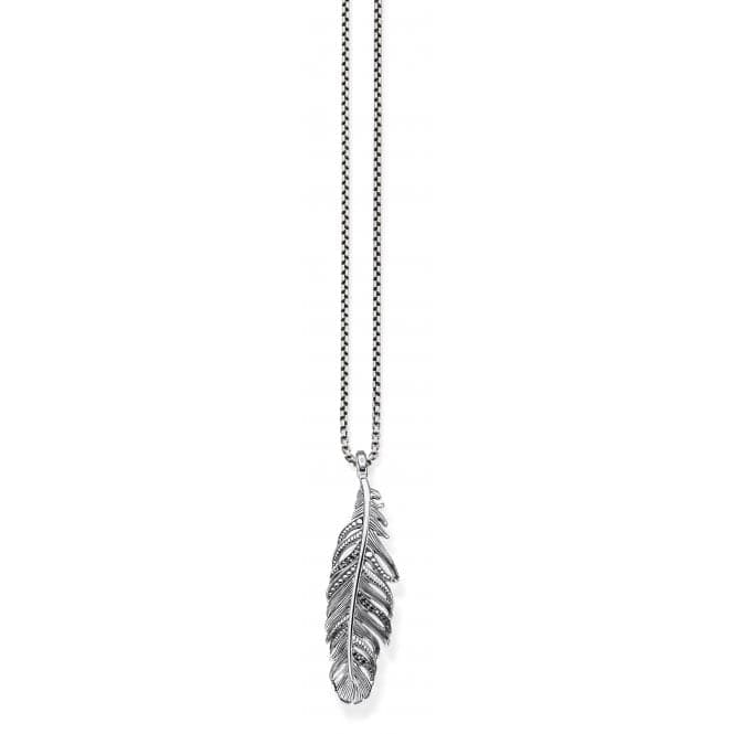 Sterling Silver Black Feather Pendant PE884 - 643 - 11Thomas Sabo Sterling SilverPE884 - 643 - 11