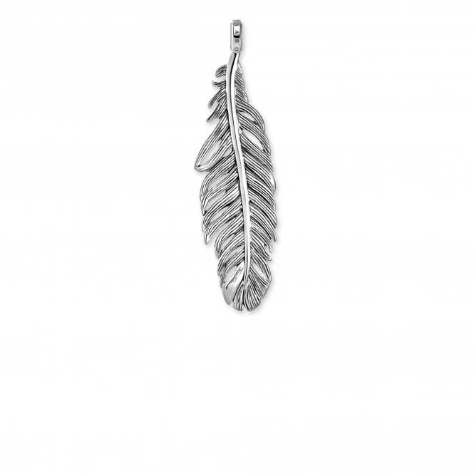 Sterling Silver Black Feather Pendant PE884 - 643 - 11Thomas Sabo Sterling SilverPE884 - 643 - 11