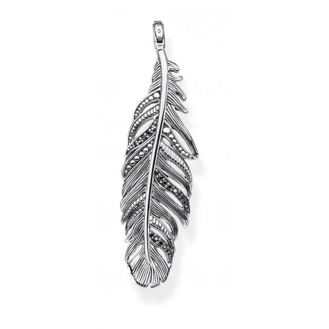 Sterling Silver Black Feather Pendant PE884 - 643 - 11Thomas Sabo Sterling SilverPE884 - 643 - 11