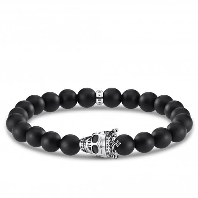 Sterling Silver Black Obsidian Bracelet A1940 - 705 - 11Thomas Sabo Sterling SilverA1940 - 705 - 11 - L16
