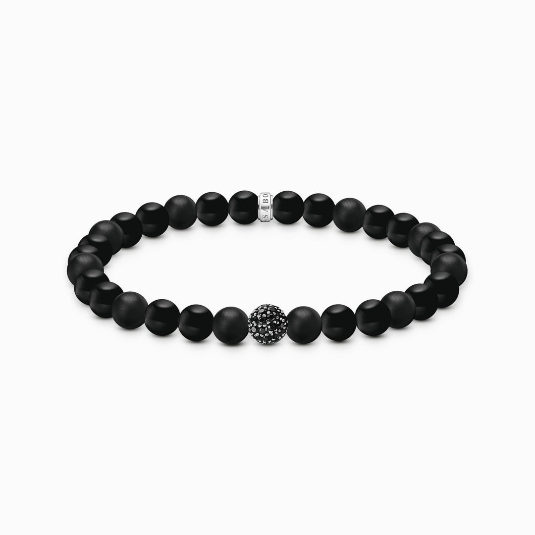 Sterling Silver Black Obsidian Bracelet A2194 - 705 - 11Thomas Sabo Sterling SilverA2194 - 705 - 11 - L17