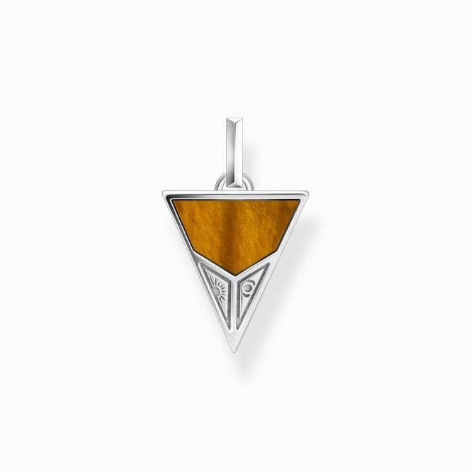 Sterling Silver Black Onyx and Tiger's Eye Pyramid Pendant PE952 - 507 - 7Thomas Sabo Sterling SilverPE952 - 507 - 7