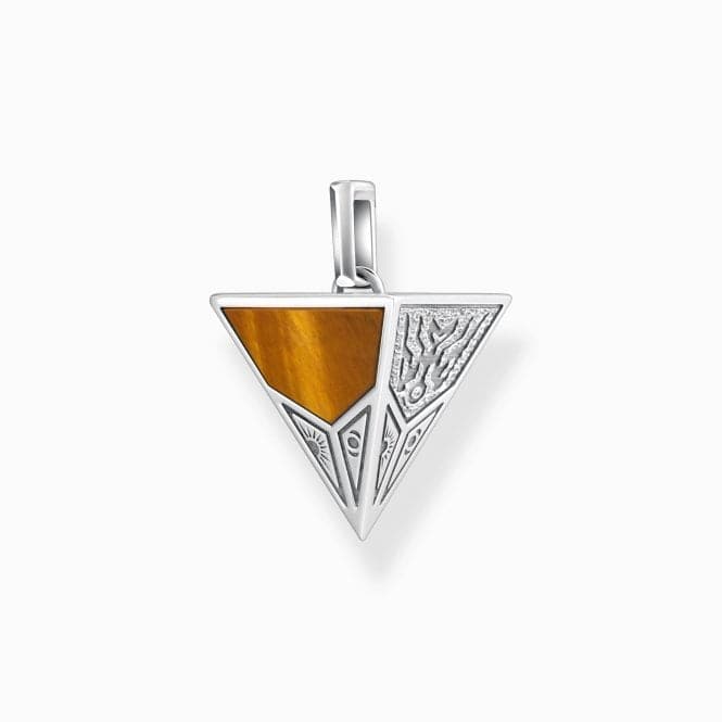 Sterling Silver Black Onyx and Tiger's Eye Pyramid Pendant PE952 - 507 - 7Thomas Sabo Sterling SilverPE952 - 507 - 7