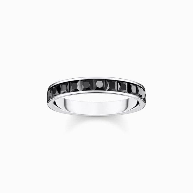 Sterling Silver Black Pavé Stones Ring TR2358 - 643 - 11Thomas Sabo Sterling SilverTR2358 - 643 - 11 - 60