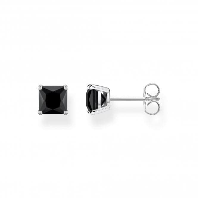 Sterling Silver Black Stone Stud Earrings H2174 - 024 - 11Thomas Sabo Sterling SilverH2174 - 024 - 11