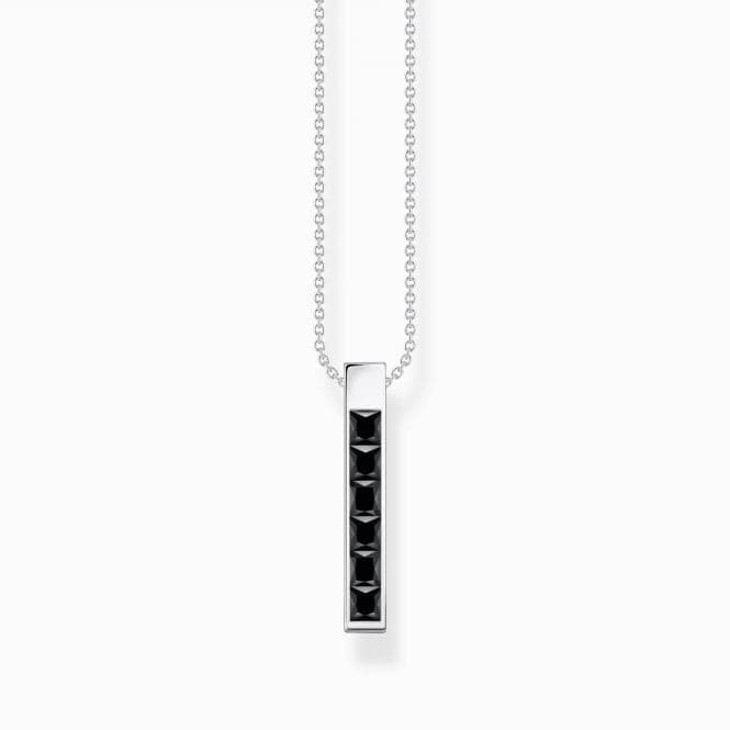 Sterling Silver Black Stones Necklace KE2113 - 643 - 11Thomas Sabo Sterling SilverKE2113 - 643 - 11