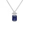 Sterling Silver Blue and Clear Cubic Zirconia Pendant P5398DiamonfireP5398