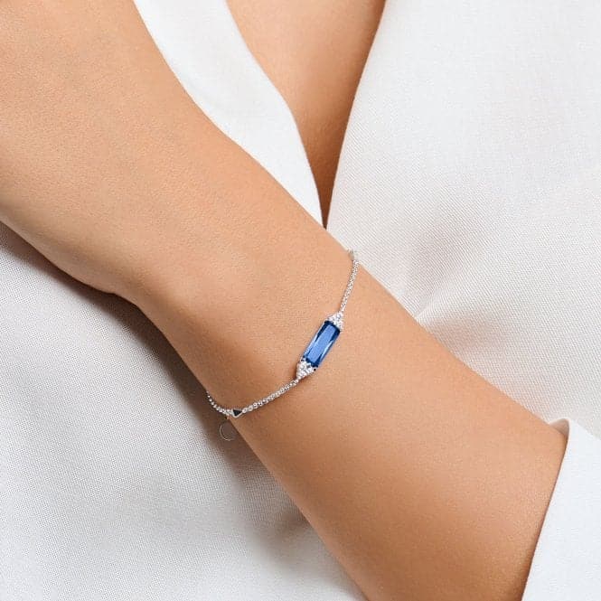 Sterling Silver Blue Stone Bracelet A2018 - 166 - 1 - L19VThomas Sabo Sterling SilverA2018 - 166 - 1