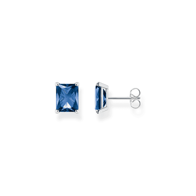 Sterling Silver Blue Stone Earrings H2201 - 699 - 1Thomas Sabo Sterling SilverH2201 - 699 - 1