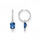 Sterling Silver Blue Stone Hoop Earrings CR684 - 166 - 1Thomas Sabo Sterling SilverCR684 - 166 - 1
