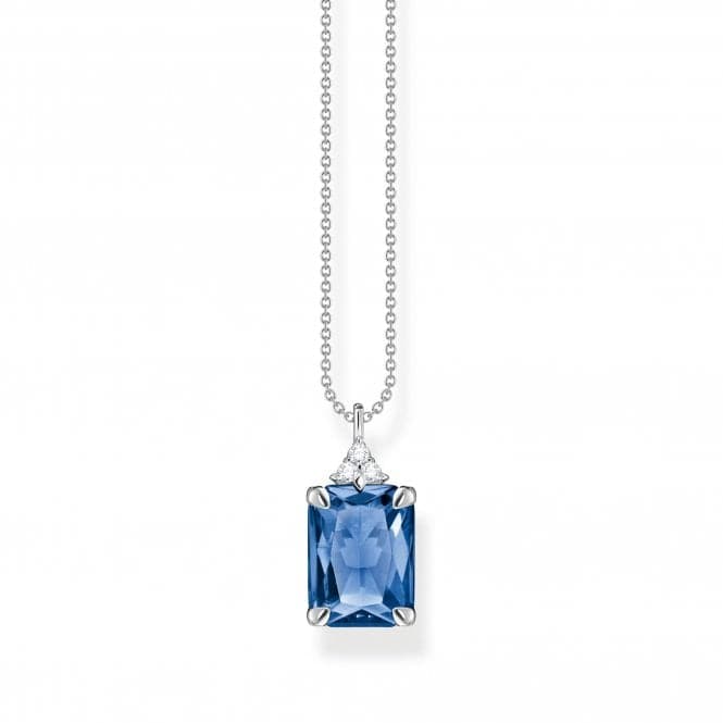 Sterling Silver Blue Stone Necklace KE2089 - 166 - 1 - L45VThomas Sabo Sterling SilverKE2089 - 166 - 1