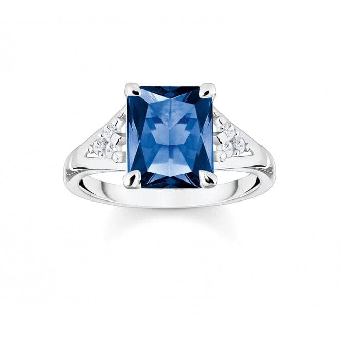 Sterling Silver Blue Stone Ring TR2362 - 166 - 1Thomas Sabo Sterling SilverTR2362 - 166 - 1 - 48