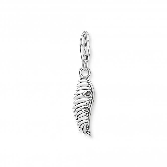 Sterling Silver Blue Stone Zirconia Phoenix Feather Charm 1905 - 644 - 1Thomas Sabo Charm Club1905 - 644 - 1