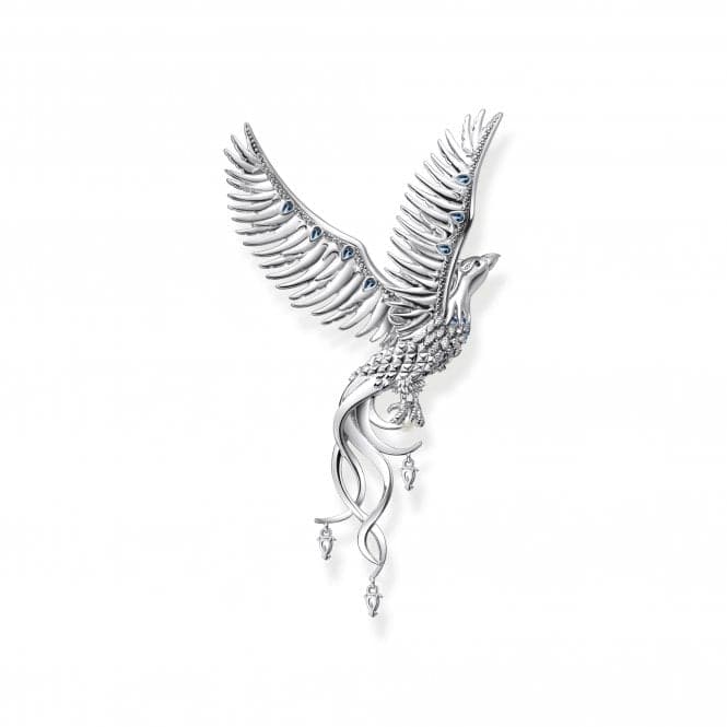 Sterling Silver Blue Stones Phoenix Pendant PE937 - 945 - 7Thomas Sabo Sterling SilverPE937 - 945 - 7