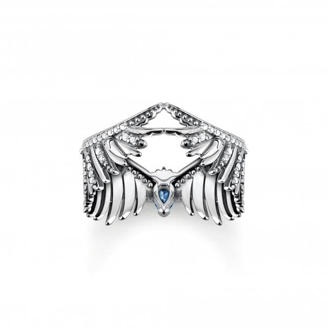 Sterling Silver Blue Stones Phoenix Wing Ring TR2411 - 644 - 1Thomas Sabo Sterling SilverTR2411 - 644 - 1 - 48