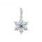 Sterling Silver Blue Stones Snowflake Charm 1902 - 945 - 7Thomas Sabo Charm Club1902 - 945 - 7