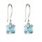 Sterling Silver Blue Topaz Cushion Earrings E5849TBeginningsE5849T