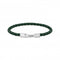 Sterling Silver Braided Green Leather Bracelet A2147 - 682 - 6Thomas Sabo Sterling SilverA2147 - 682 - 6 - L19