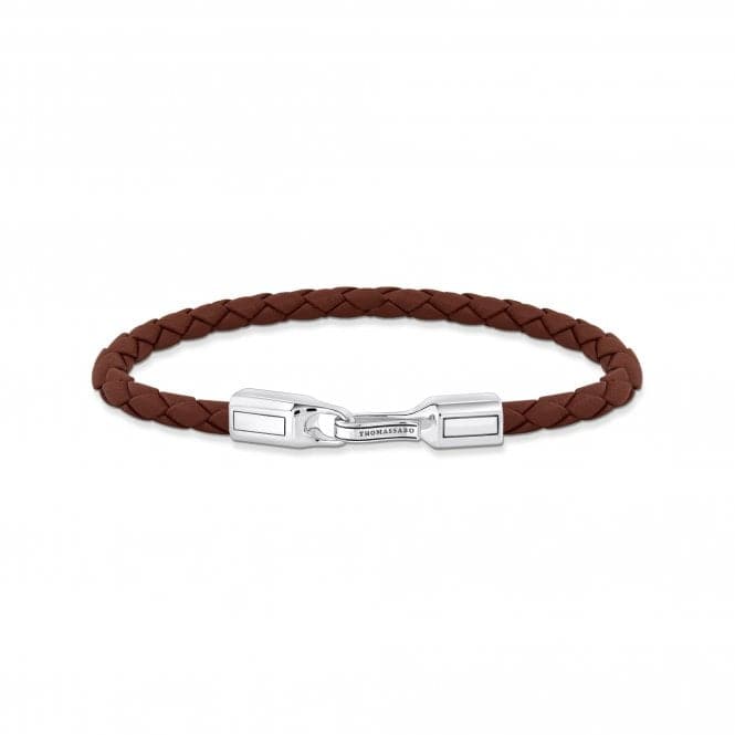 Sterling Silver Brown Leather Bracelet A2149 - 682 - 2Thomas Sabo Sterling SilverA2149 - 682 - 2 - L21