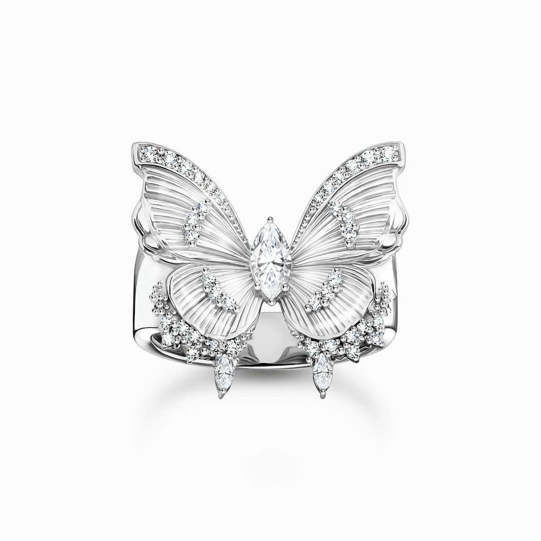 Sterling Silver Butterfly Paradise Cocktail Ring TR2495 - 051 - 14Thomas Sabo Sterling SilverTR2495 - 051 - 14 - 52