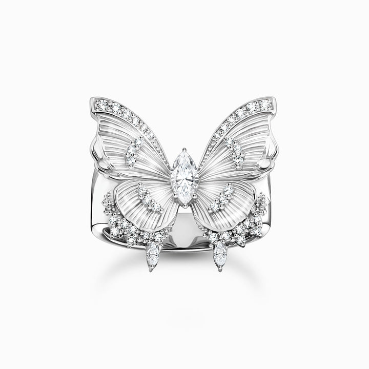 Sterling Silver Butterfly Paradise Cocktail Ring TR2495 - 051 - 14Thomas Sabo Sterling SilverTR2495 - 051 - 14 - 52