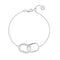 Sterling Silver Capizzi Due Piccolo Bracelet SJ - B42236 - CZSif JakobsSJ - B42236 - CZ
