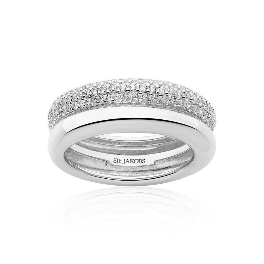 Sterling Silver Carrara Ring SJ - R2476 - CZSif JakobsSJ - R2476 - CZ - 52