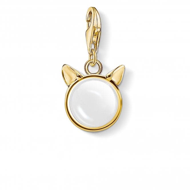 Sterling Silver Cats Ears Gold Charm Pendant 1841 - 413 - 14Thomas Sabo Charm Club1841 - 413 - 14