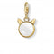 Sterling Silver Cats Ears Gold Charm Pendant 1841 - 413 - 14Thomas Sabo Charm Club1841 - 413 - 14