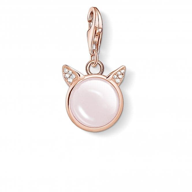 Sterling Silver Cats Ears Rose Gold Charm Pendant 1842 - 417 - 9Thomas Sabo Charm Club1842 - 417 - 9