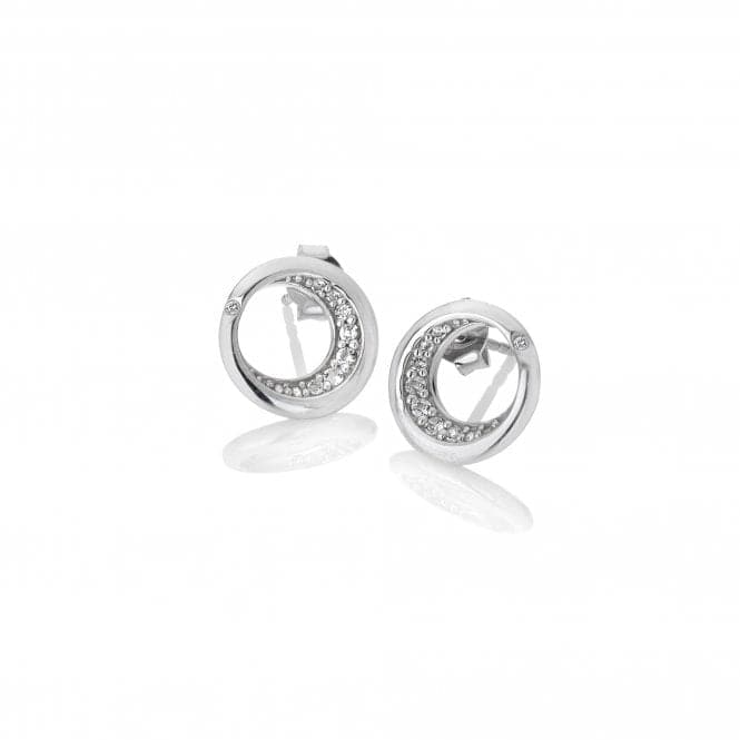 Sterling Silver Celestial Stud Earrings DE686Hot DiamondsDE686