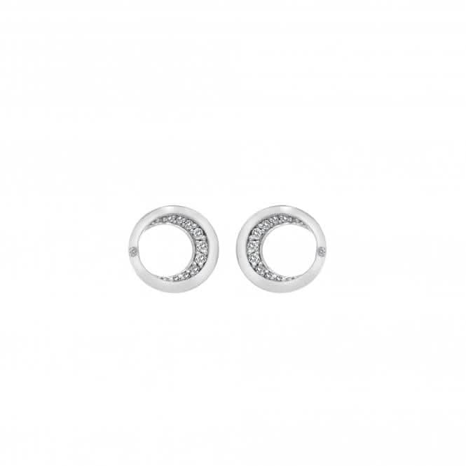 Sterling Silver Celestial Stud Earrings DE686Hot DiamondsDE686