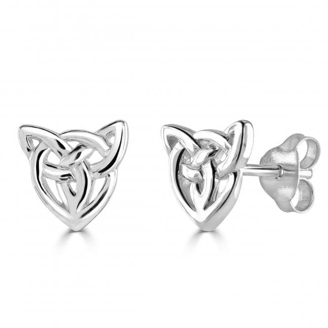 Sterling Silver Celtic Creatures Cat Face Stud Earrings 4256HPDew4256HP
