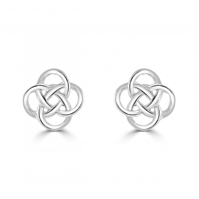 Sterling Silver Celtic Small Knot Stud Earrings 4276HPDew4276HP