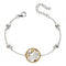 Sterling Silver Cherry Blossom Yellow Gold Plating Bracelet B5232BeginningsB5232