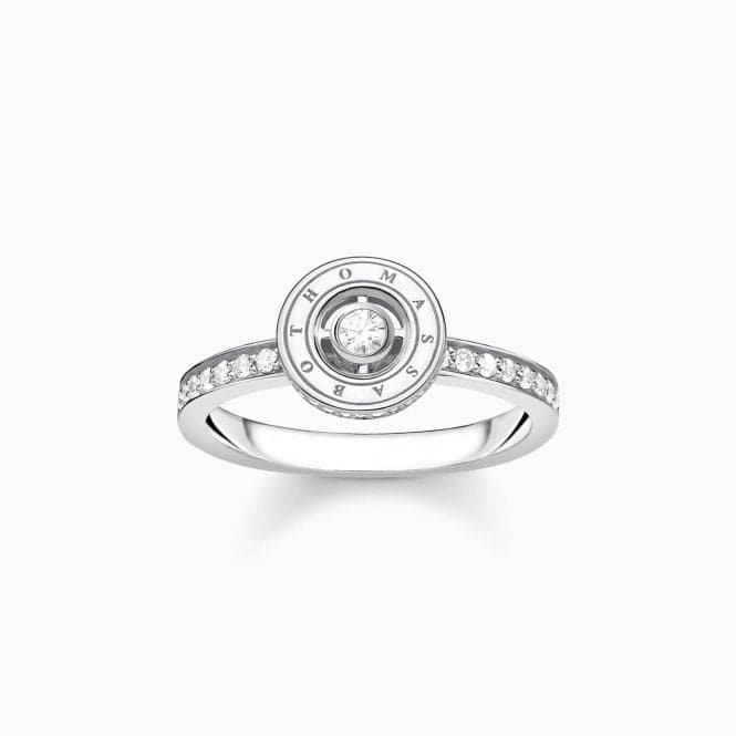 Sterling Silver Circle With White Stones Ring TR2255 - 051 - 14Thomas Sabo Sterling SilverTR2255 - 051 - 14 - 58