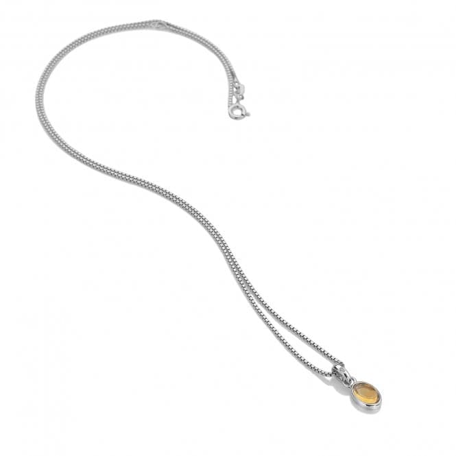 Sterling Silver Citrine Pendant DP764Hot DiamondsDP764