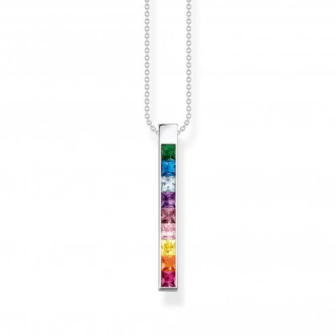 Sterling Silver Colourful Stones Necklace KE2146 - 477 - 7 - L45VThomas Sabo Sterling SilverKE2146 - 477 - 7