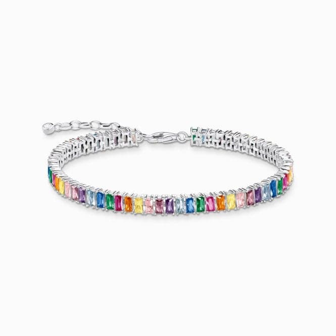 Sterling Silver Colourful Stones Tennis Bracelet A2030 - 073 - 7Thomas Sabo Sterling SilverA2030 - 073 - 7