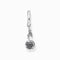 Sterling Silver Creole Midnight Rose Single Earring CR756 - 637 - 21Thomas Sabo Charm Club CharmingCR756 - 637 - 21
