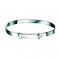 Sterling Silver Cross Baby Bangle B775D for DiamondB775