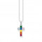 Sterling Silver Cross Colourful Stones Necklace KE2166 - 477 - 7 - L45VThomas Sabo Sterling SilverKE2166 - 477 - 7