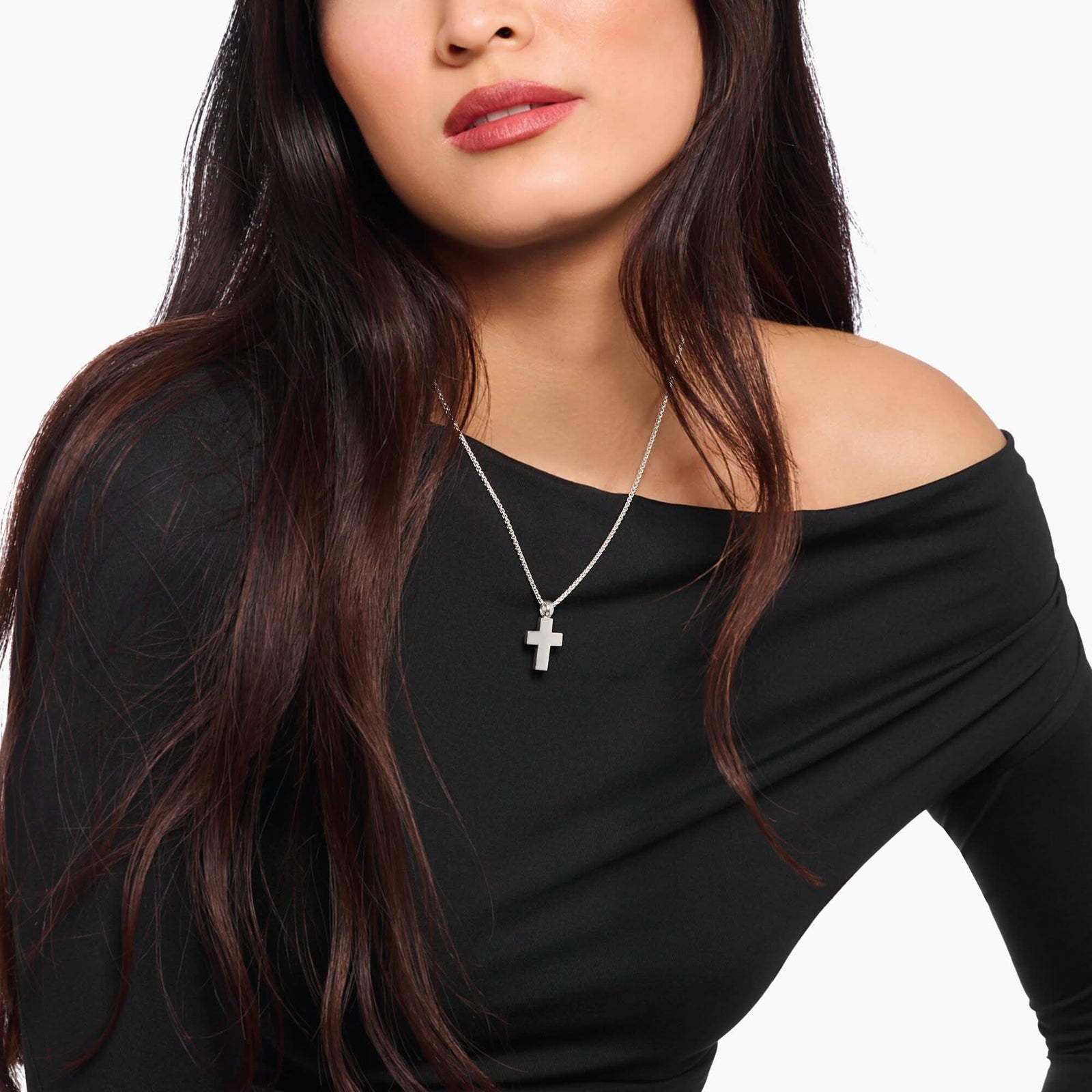Sterling Silver Cross Pendant PE980 - 001 - 21Thomas Sabo Sterling SilverPE980 - 001 - 21