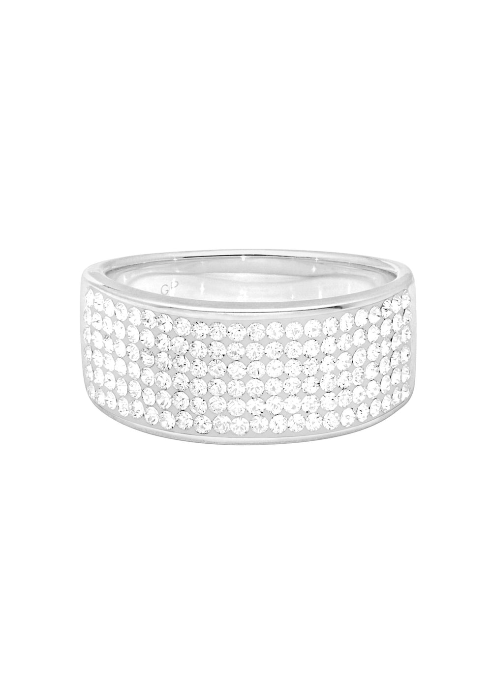 Sterling Silver Crystal 8mm Band RingThe Fine CollectiveBA0050694 - L