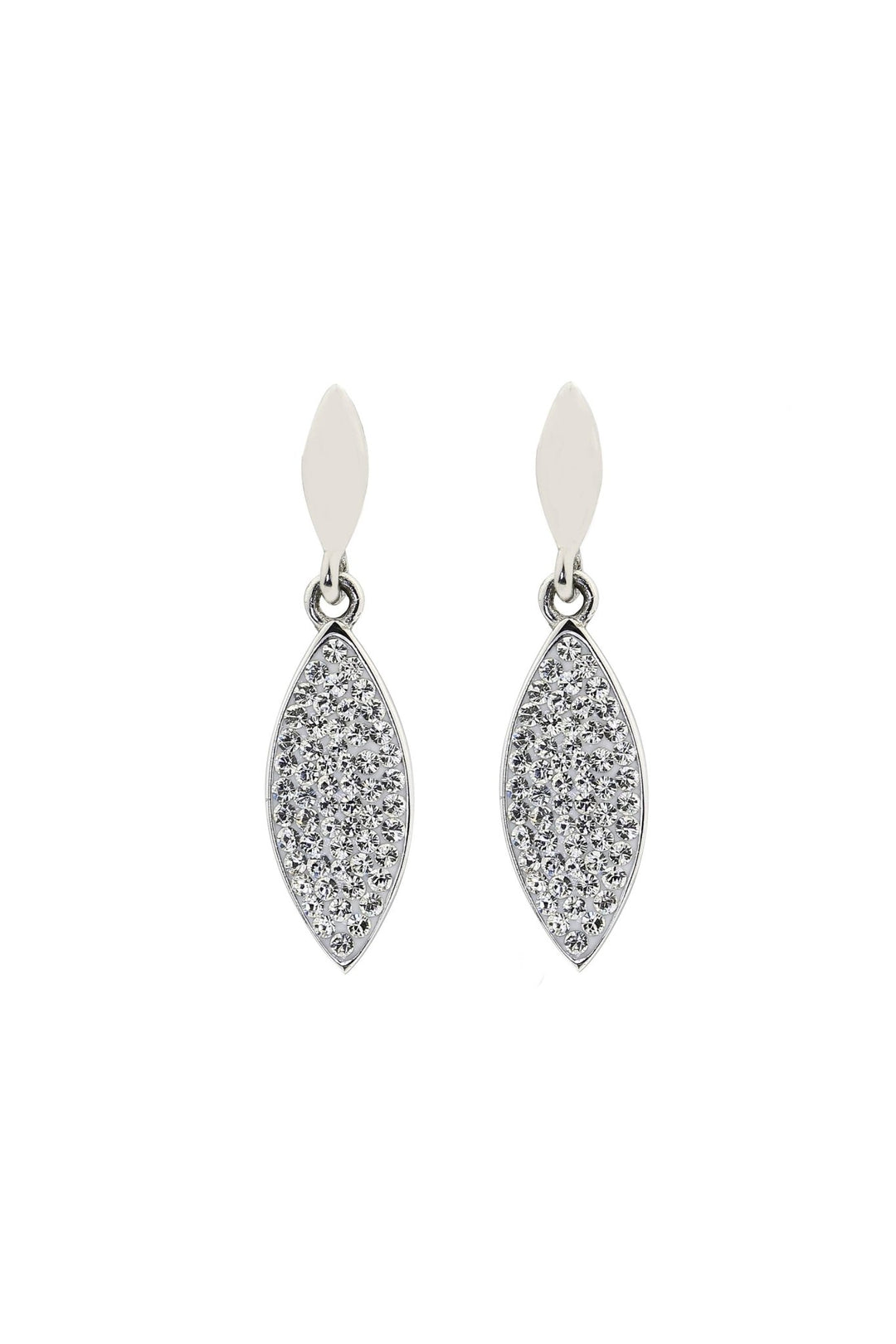 Sterling Silver Crystal Drop Stud EarringsThe Fine CollectiveBA0055509