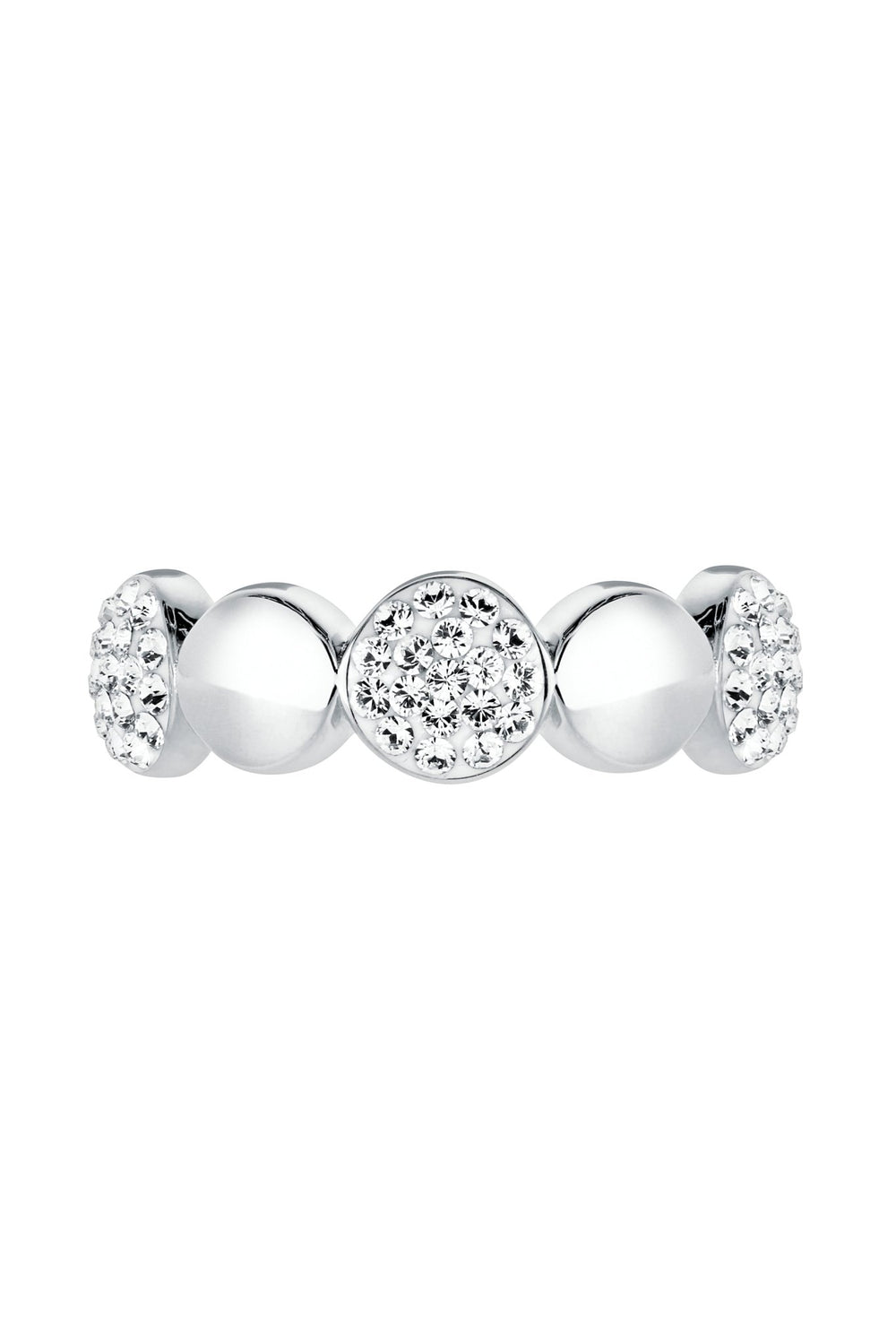 Sterling Silver Crystal Row RingThe Fine CollectiveBA0063537 - L