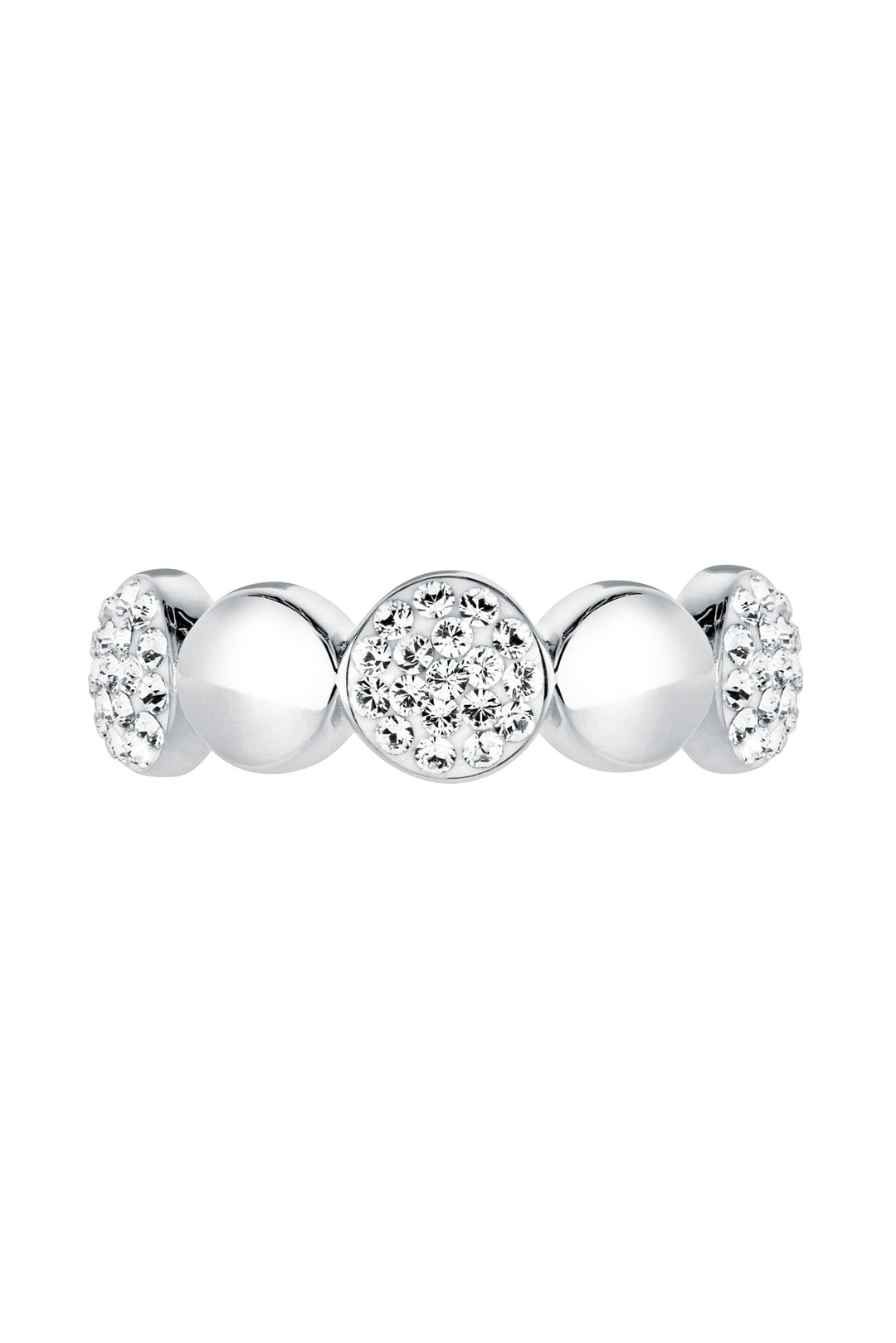 Sterling Silver Crystal Row RingThe Fine CollectiveBA0063537 - L