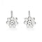 Sterling Silver Daisy Earrings E4122D for DiamondE4122