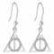 Sterling Silver Deathly Hallows Drop Earrings with Crystal ElementsHarry PotterBHPSE002